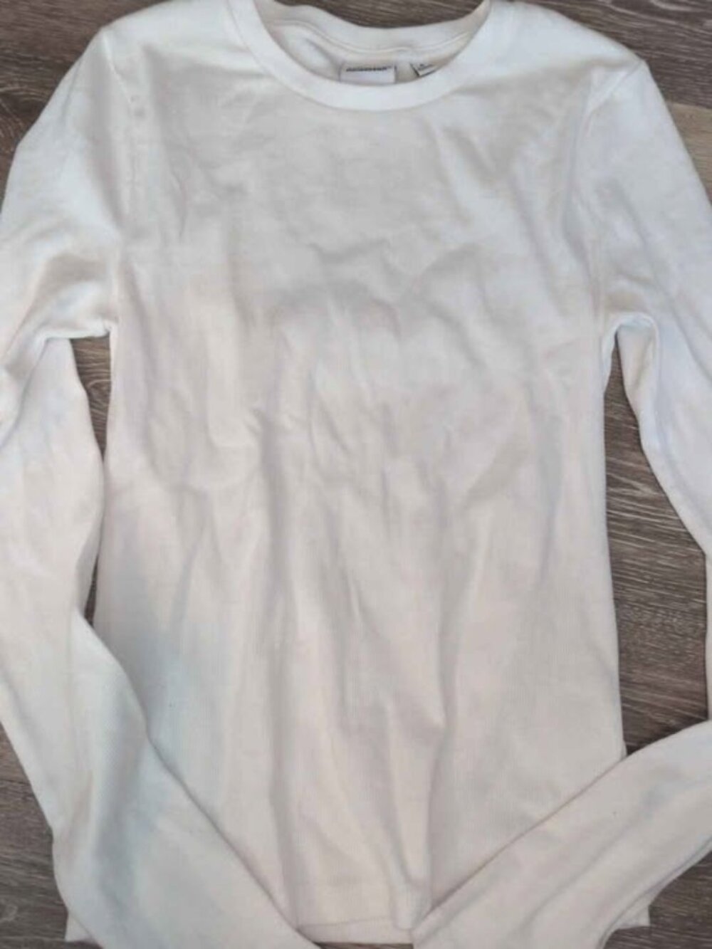 artizia women's small white long sleeve shirt